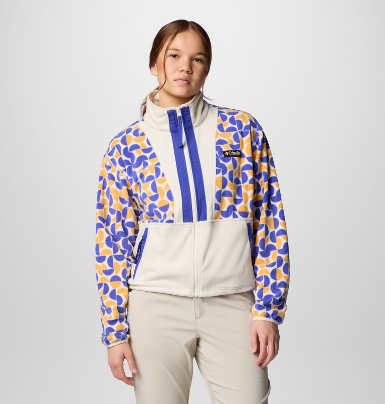 Yellow Women Columbia Back Bowl™ Printed Fleece Jackets | 12880574