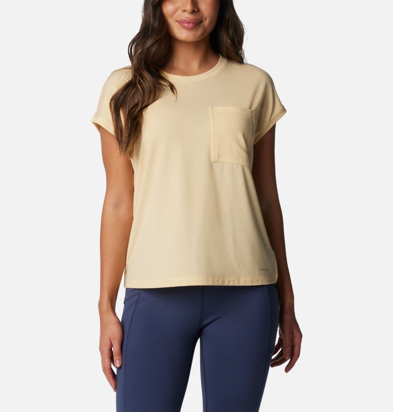 Yellow Women Columbia Boundless Trek™ Technical T Shirts | 60135319