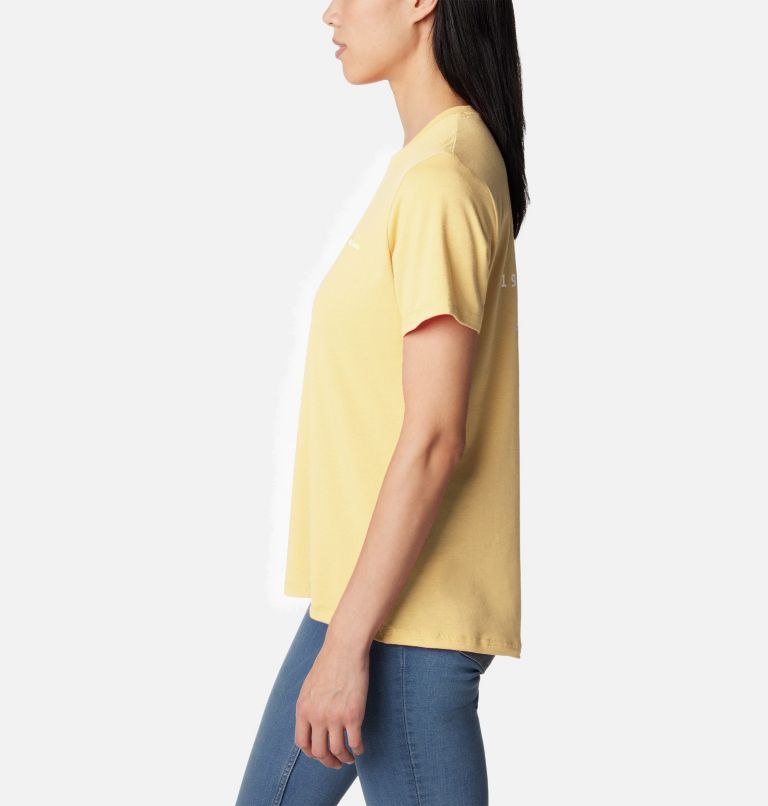 Yellow Women Columbia Sun Trek™ Technical Graphic T Shirts | 30076877